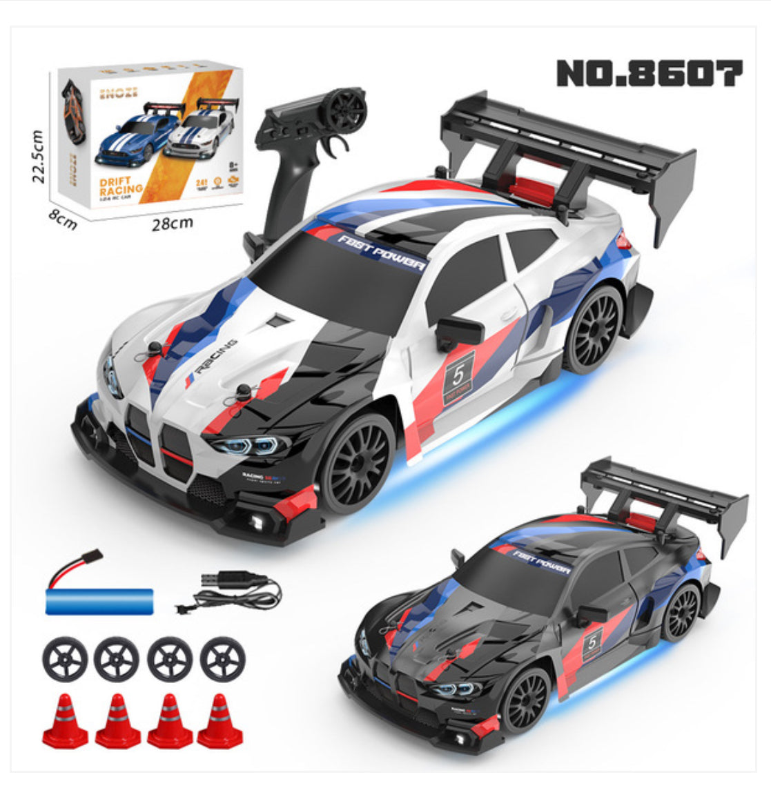 BMW rc drift car - White